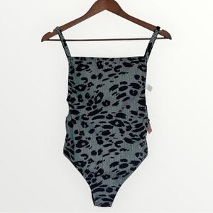MOLYBELL Women Padded Leopard, Strap Cutout Wrap Low Back One Piece Monkini